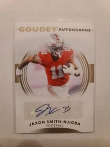 2022 UD Goodwin Champions Goudey Autographs Jaxon Smith-Njigba RC #GA-SN Auto - Picture 1 of 2