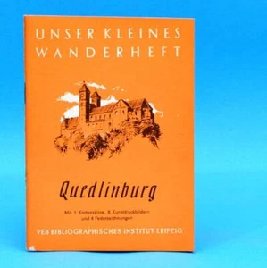 Unser kleines Wanderheft 33 | Quedlinburg | BI Leipzig DDR 1956 - Imagen 1 de 1