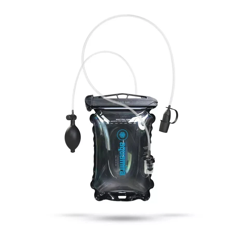 Aquamira 67641 Hydration Engine Black 2 Liter Pressurized Reservoir
