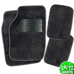 SET 4x ALFOMBRAS COCHE MOQUETAS ALFOMBRILLAS UNIVERSAL ANTIDESLIZANTE RESISTENTE - Imagen 1 de 6