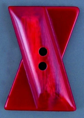 TOGGLE CLOTHING BUTTON - RED - Image 1 of 2