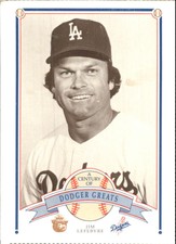 1989 Dodgers Smokey Greats Baseball Card #71 Jim Lefebvre