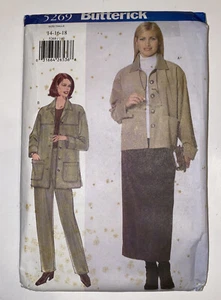 Chaqueta fácil para mujer/misses patrón de costura/butterick 5269 talla 14-18 1997 - Imagen 1 de 5