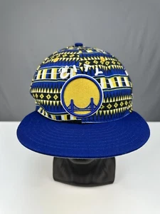 New Era Golden State Warriors Hardwood Classics NBA 9FIFTY Snapback Hat Blue - Picture 1 of 7