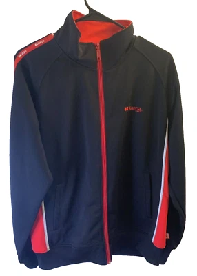 Chaqueta Kaepa Para Hombre Talla L Negra Cremallera Completa Bolsillos Logo Ropa Activa De Colección Y2K Foto 1 de 4