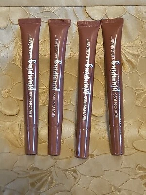 4-Revlon-Kiss Plumping Lip Creme-525 BARELY BLUSH-GREAT SHADE-Sealed! - Image 1 of 4