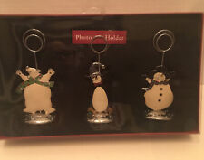 Kohls’s St. Nicholas Square Christmas Photo/ Christmas Card Holders- Set of 3