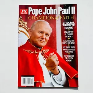 Pope John Paul II TV Guide Champion of Faith Special Tribute Issue BI - Picture 1 of 2