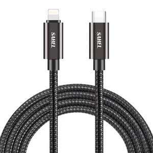 USB-C to iphone Charger Cable for Apple iPhone Ipad Fast Charge Data Sync 6ft - Picture 1 of 5