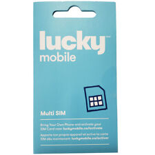 Lucky Mobile SIM Card Multi 3 IN 1 SIM Nano | Micro | Regular | 4G LTE Prepaid