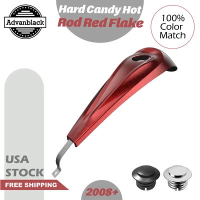 Consola de tablero de tanque de bajo perfil Hard Candy Hot Rod Red Flake para Harley 08+ Foto 1 de 4