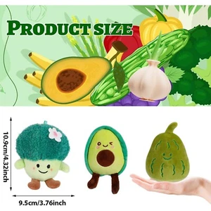 8Pcs Vegetable Plush Toys, Small Stuffed Vegetable Bulk, Assorted Mini Vegetable - Picture 1 of 7