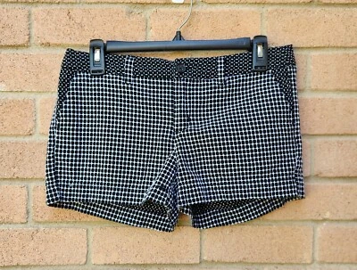 Шорты женские Merona размер 4 геометрические черно-белые повседневные с манжетами  - Изображение 1 из 4
