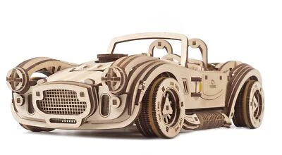 Rompecabezas mecánico UGEARS madera 3D modelo Drift Cobra coche de carreras Foto 1 de 4