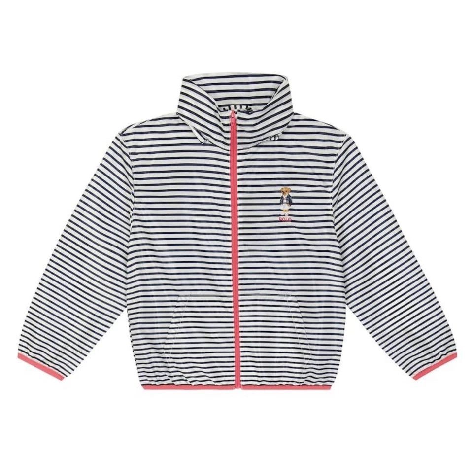 BNWT Polo Ralph Lauren Kids Hadley Striped Windbreaker Jacket Age 12 RRP £160 - Image 1 of 4