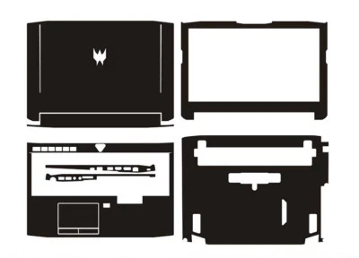 Carbon Laptop Sticker Skin Decals Guard for Acer Predator G9-591 592 593 15.6" - Image 1 of 4