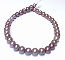 Best Sell 11 - 12mm 38 pcs Edison Natural Purple Lavender Round Pearl 16" Strand