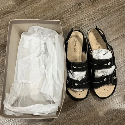 NUEVO EN CAJA Sandalias True Easy Spirit Mujer Talla 8 M Clubhouse Negras Sandalia Foto 1 de 4
