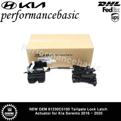 NEW OEM 81230C5100 Tailgate Lock Latch Actuator for Kia Sorento 2016 - 2020 - Image 1 of 4