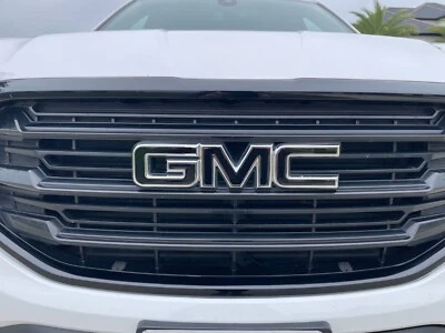 Para GMC Terrain 2018-2021 emblema delantero y trasero inserto calcomanía de vinilo negro brillante Foto 1 de 2