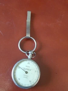 VINTAGE GERMAN PEDOMETER MECHANICAL INSTRUMENT CHROME MILES SUPREX 1/4MILE 1930S - Picture 1 of 13
