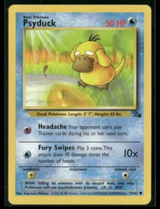 Pokémon Fossil #53/62 Psyduck Common, Near Mint or Better - Picture 1 of 2