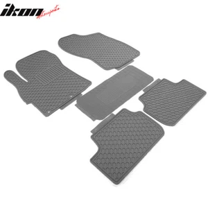 Fits 08-17 Mitsubishi Lancer OE Style All Weather Floor Mats Carpets Latex Gray - Picture 1 of 9