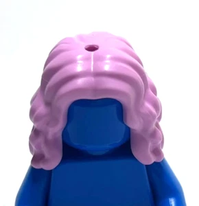 Lego - Minifigur Haare - rosa, Mittelteil, wellig, lang, weiblich - Bild 1 von 2
