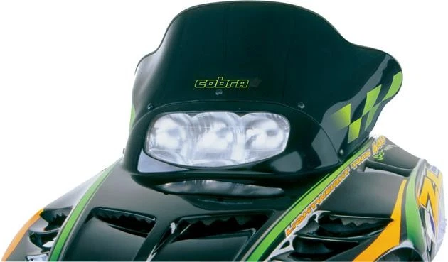Powermadd Cobra Windshield Low 14" Black/Green Checkers #12220 Arctic Cat - Image 1 of 1