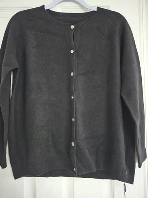 Chaqueta Cardinan 100 % lana negra para mujer talla M Foto 1 de 3