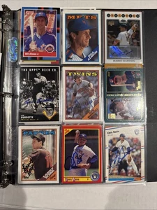 41 Karten LOT Topps handsignierte Spieler Baseball Karten - Bowa, Erskine, Smiley, Vina - Bild 1 von 24