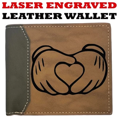 Custom MICKEY MOUSE #3 Wallet - Bifold Leather Wallet - Premium Quality - Image 1 of 4