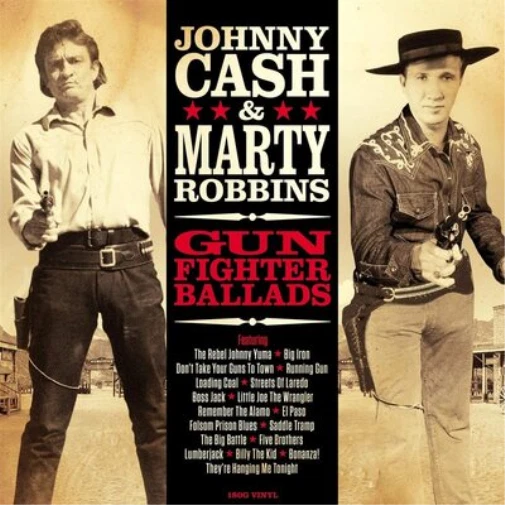 Johnny Cash & Marty Robbins Gun Fighter Ballads (Vinyl) 12" Album (UK IMPORT) - Image 1 of 1