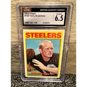 1972 Topps #150 Terry Bradshaw CGC 6.5 EX-NM+ Pittsburgh Steelers ~ New Slab! - Picture 1 of 3