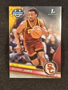 Bronny James 2023-24 Bowman Chrome U 1st BOWMAN #95 USC - Picture 1 of 2
