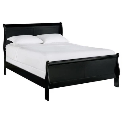Lexicon Mayville Traditional Wood California King Sleigh Bed in Black - Image 1 of 4