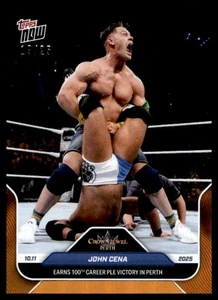 2025 Topps Now WWE Orange Foil Parallel #108 John Cena 19/25 - Picture 1 of 2