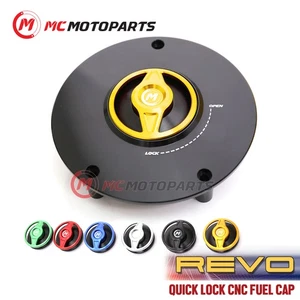 CNC Gold Quick Lock Fuel Cap For CBR 900 RR 95 96 97 98 99 - Picture 1 of 5