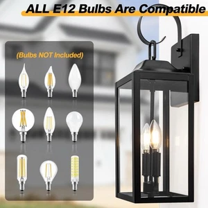 2-pack Outdoor Wall Lanterns (Bulbs Not Included) - Picture 1 of 2