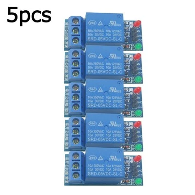 Set aus fünf Einkanal Relay Boards für Arduino und für Raspberry Pi - Bild 1 von 4