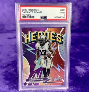 Davante Adams 2023 Panini Prestige Heroes #H11 Las Vegas Raiders POP 10 💎 PSA 9 - Imagen 1 de 3