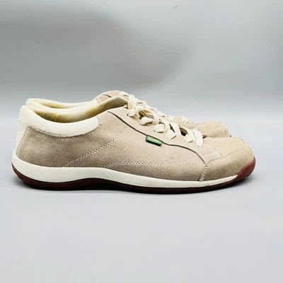 Zapatos simples para mujer 9,5 marrón topo gamuza cuero con cordones bajos zapatillas informales Foto 1 de 4