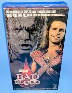 WWE - Bad Blood Shawn Michaels Triple H Hell in a Cell Match (VHS, 2004) - RARE - Imagen 1 de 9