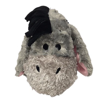 Disney Parks Eeyore Plush Pillow Stuffed Animal Grey Pink Winnie the Pooh 22" - Image 1 of 4