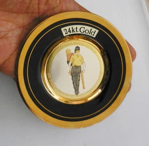 PLACA DE ORO MASÓNICA DE COLECCIÓN EL BEKAL 24KT EL ARTE DE CHOKIN DISEÑO COLORIDO - Imagen 1 de 7