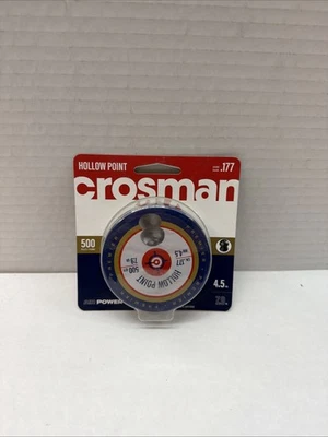 Гранулы CROSMAN 500 штук HOLLOW POINT Premier калибр 4,5 мм 0,177 для охоты - Изображение 1 из 2