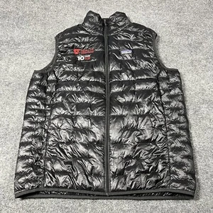 Patagonia Puffer Vest Men XL Black Quilted Insulated Hike Health University Utah - Picture 1 of 13