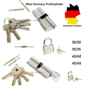 Zylinderschloss Tür Gleichschließend Zylinder Türschloss Knauf Profilzylinder - Bild 1 von 20