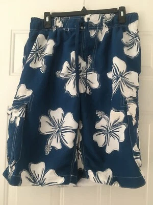 BAÚS DE NATAÇÃO MASCULINOS AZUIS E BRANCOS TAMANHO GG - USADOS - Imagem 1 de 2