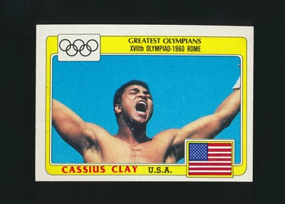 1983 Topps GREATEST OLYMPIANS (RARE-Black Rings Logo) -#92 CASSIUS CLAY (ALI) - Image 1 of 2